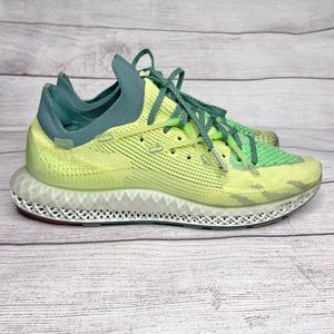 Adidas 4D Fusio Frozen Yellow Hazy Emerald Sneakers men’s size 9.5